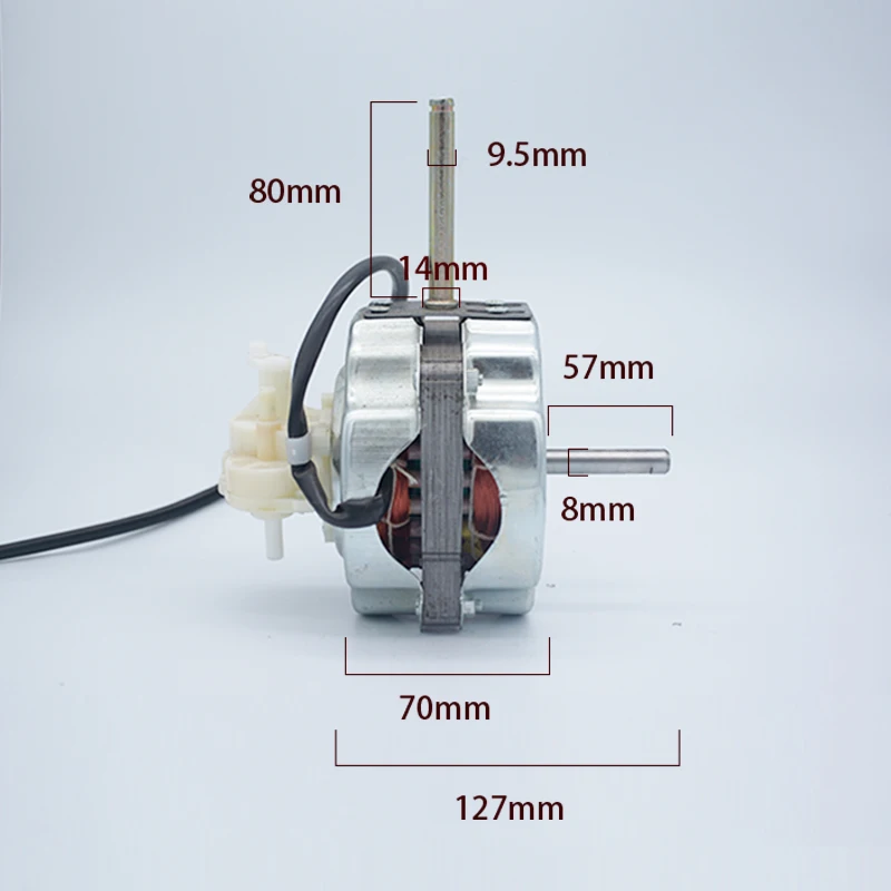 Hot Sales in Egypt Market Custom Durable Single Phase Copper AC 220 V Aluminum Casing Efficient Pedestal Stand Fan Motor