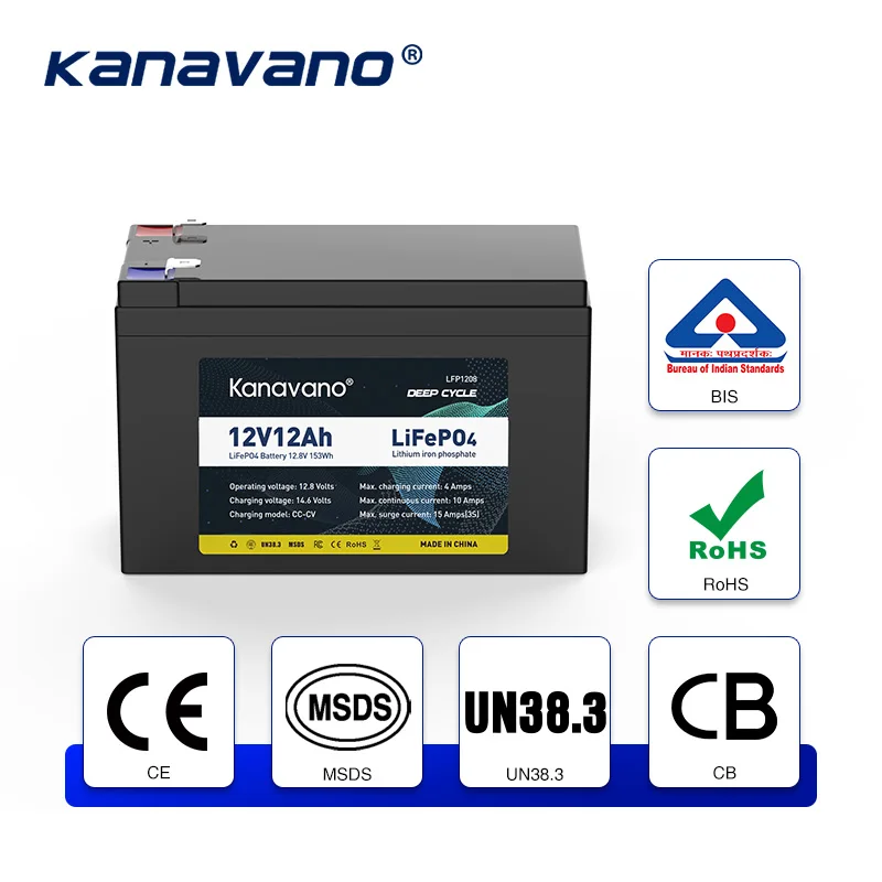 Wholesale 12v Battery 12V 7.5Ah 9Ah 12Ah Rechargeable Lifepo4 Battery 12v 8ah for Toy Car