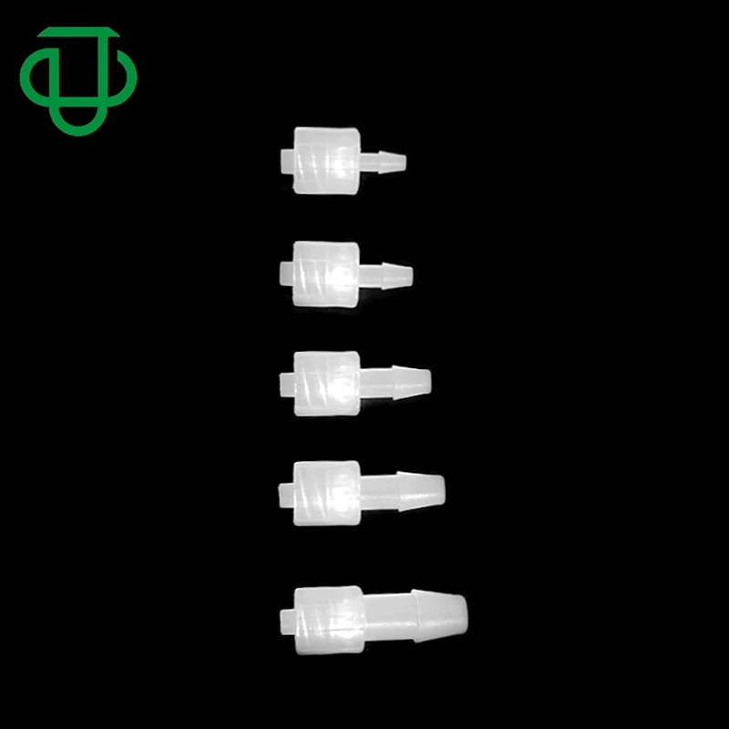JU Plastic 2-Piece Set Rotating Lock Ring Male Luer to Barb Medical Male Luer Lock Tubing Connector