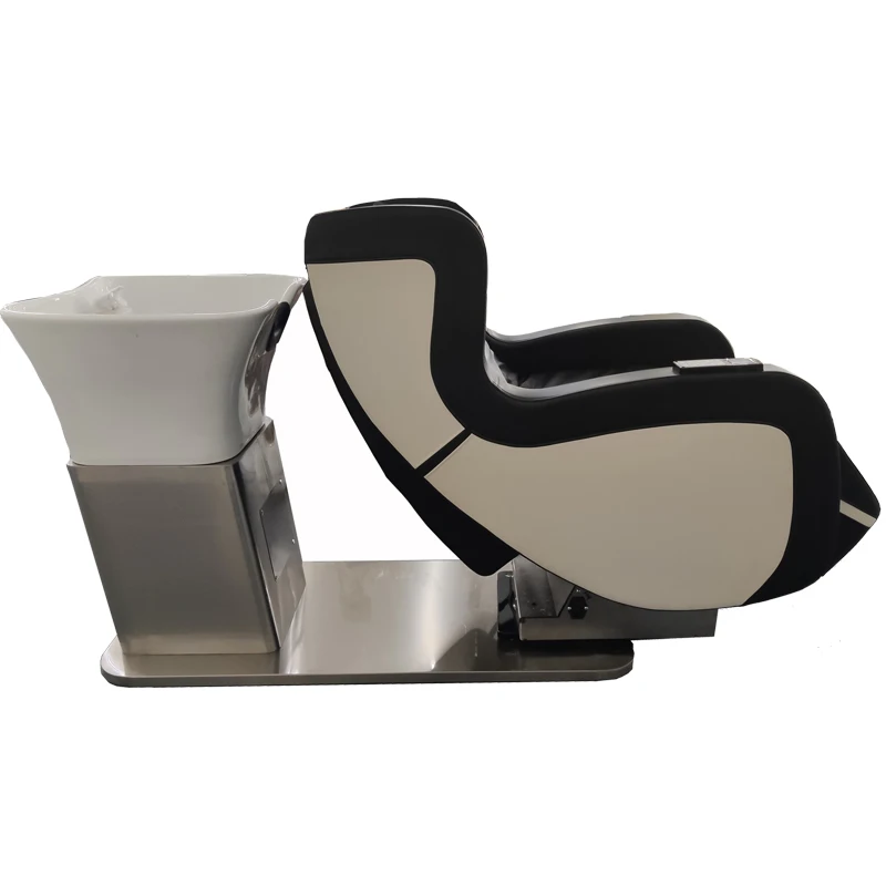 New product sprinkler beauty hair salon  sit half recline Thai flush  Shampoo chair punch bed Bowl washbasin