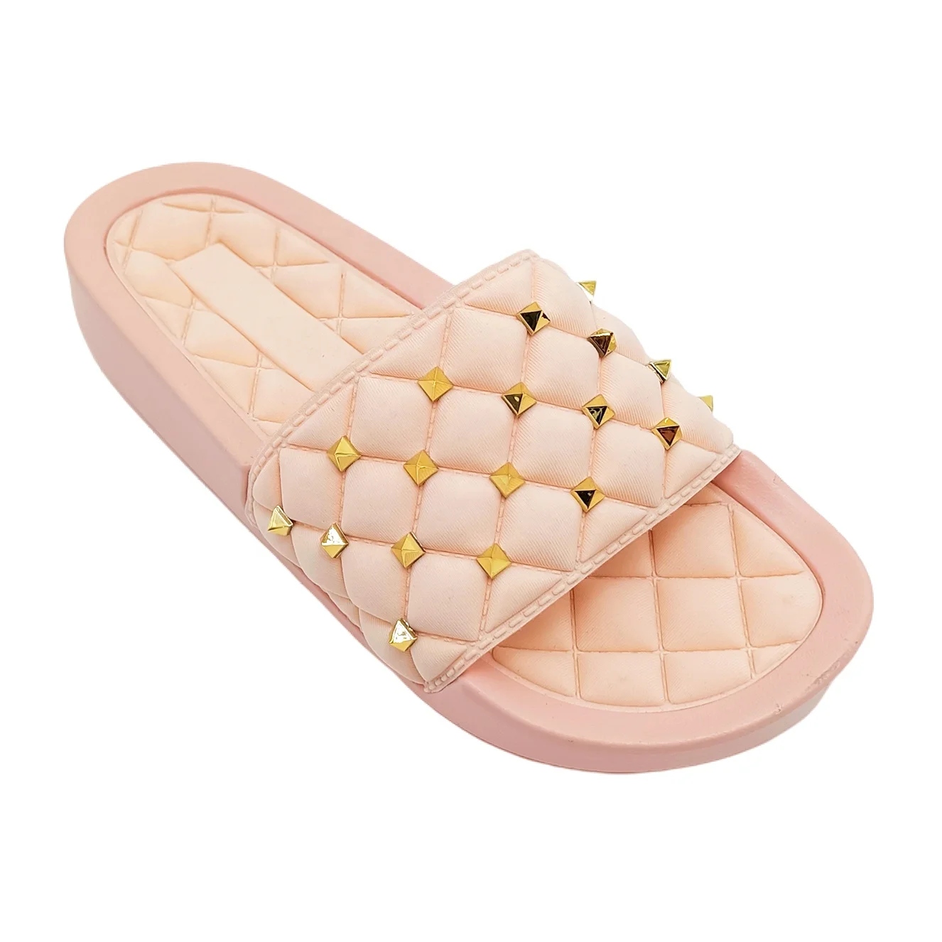 Popular Rivets Flat Sandals For Ladies Flip Flops Outdoor Women Casual Shoes Sponge Slippers