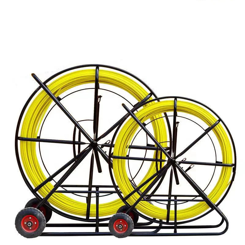 Underground conduit rod 9mm Fiberglass Cable Rodder Pusher Wire Cable Puller Fiber snake cable rods