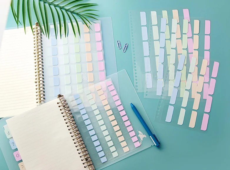 Reusable Page Label for Notebook file Classification A5 B5 Loose Leaf Color Index Learning Labels