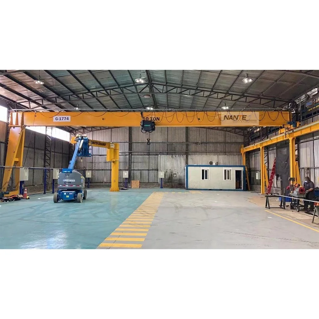 20 ton Good Quality Single Beam Travelling Semi Goliath Crane Portable Gantry Crane