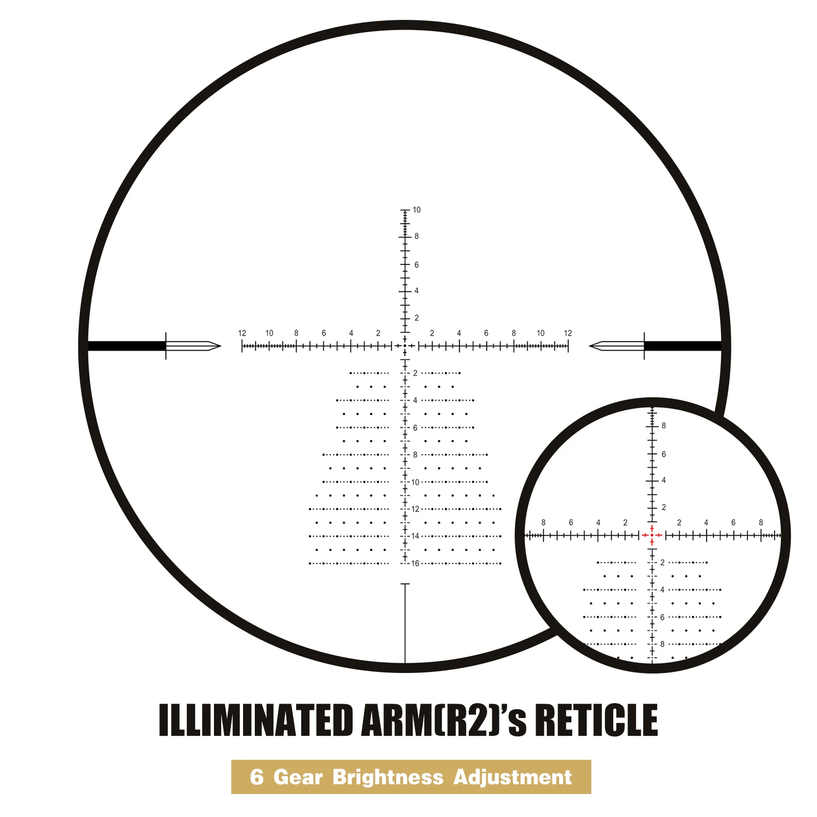 OEM Reticle Long Range 4-16x44 FFP ИК светящийся тактический охотничий прицел от производителей