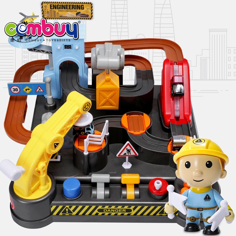 Инженерный пожарный набор электрическая игра детский автомобиль трек приключения игрушка
