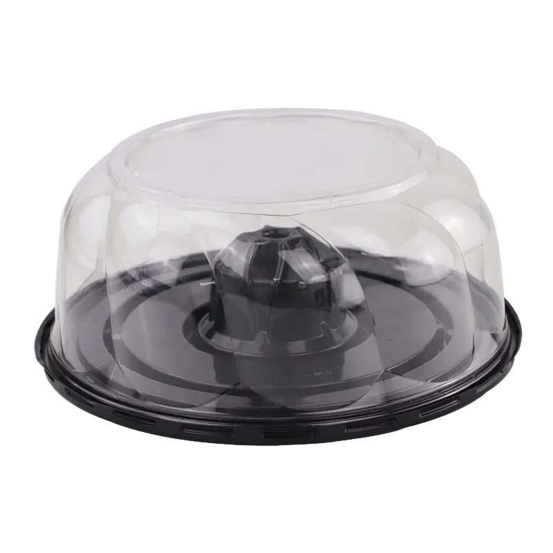 China factory custom & wholesale APET RPET PLA Cupcake dome lid boxes plastic packaging cake box