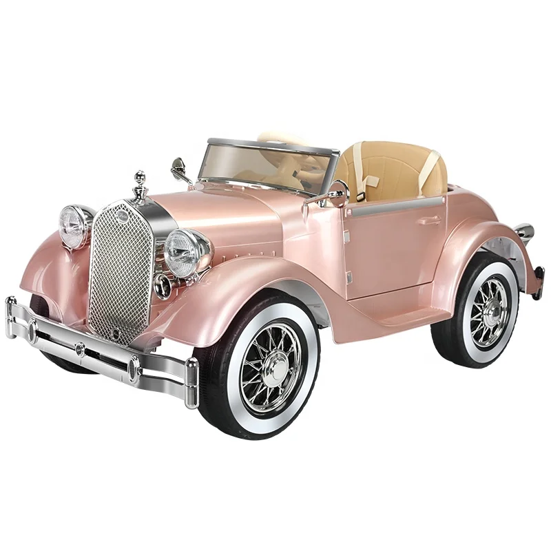 2023 New Model  Kids Vintage car Electric Car  Drive Double Door Cool 4 Wheel Design Electric Toy Car