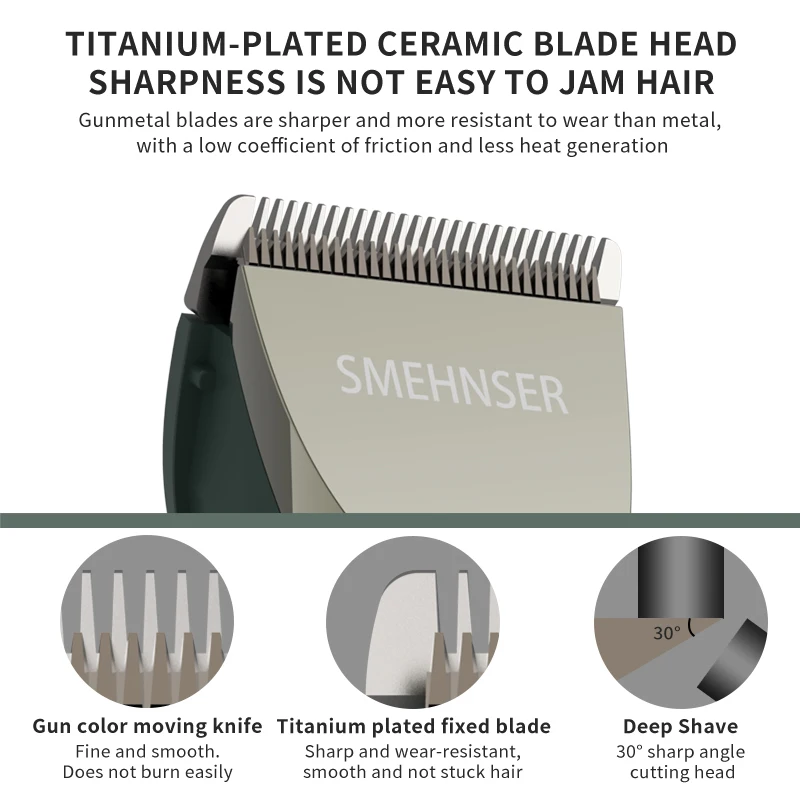 Professional Cordless Electric Cutter Clippers Hot Selling Professional Multifunctional Men Hair Trimmers