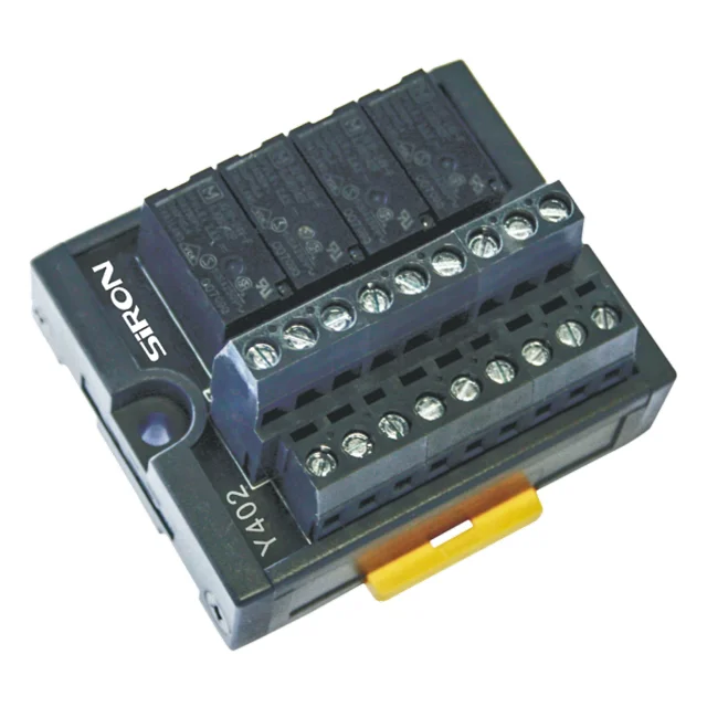 SiRON Y402 DC 24V DIN Rail mount 4 channel Relay Module for all terminal wiring PLC Output Modules