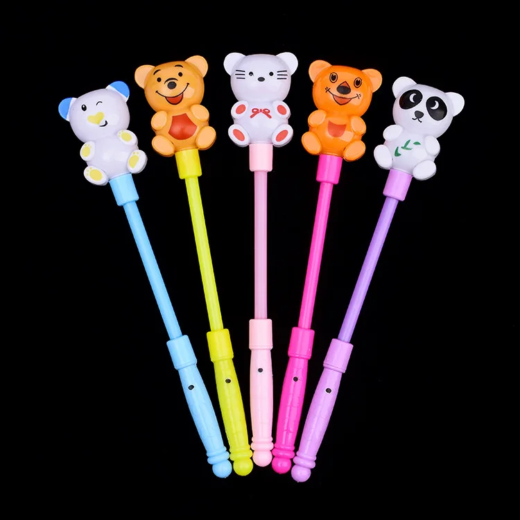 HOT flashing Glowing magic animal Stick New  LED Flash tiger bear panda Stick Hot Selling birthday party toys Wholesale