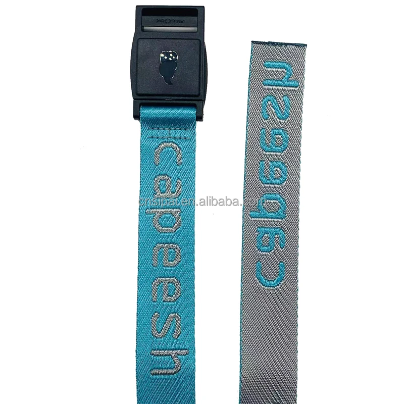 Small MOQ Wholesale Industrial Canvas Fabric Belt Custom Logo Jacquard Woven Polyester Nylon Web Waist Belts For Women And Men