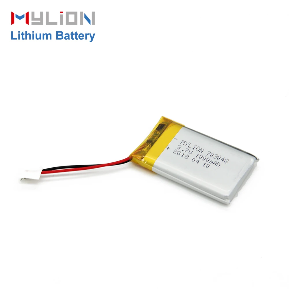 Wholesale Cheap Mylion customized Lipo 3.7V 1000mAh 703048 Mini Lipo battery Pouch Lithium polymer battery for bluetooth devices