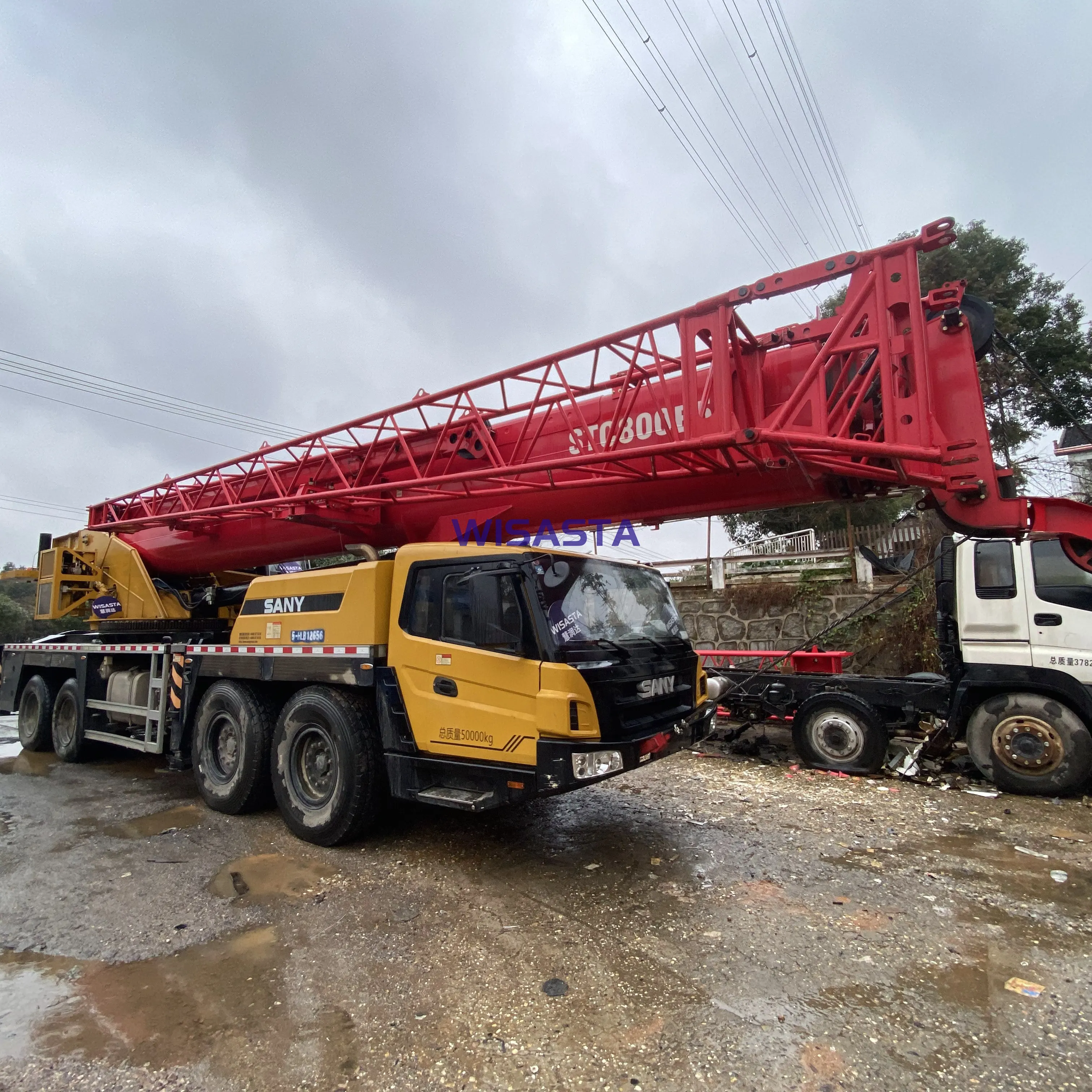 High performance edition 80T Crane 2021 SANY STC800E5 used 80 ton truck crane in Saudi Arabia