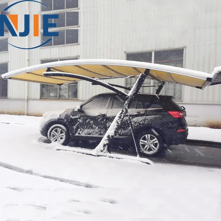 2024 China factory made cheap waterproof UV protection 20x10ft single carport for 1 car parking