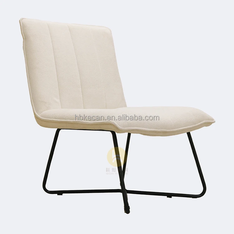 Modern Soft White Teddy fabric nordic single hotel accent chairs luxury white and gold dining chair for living room