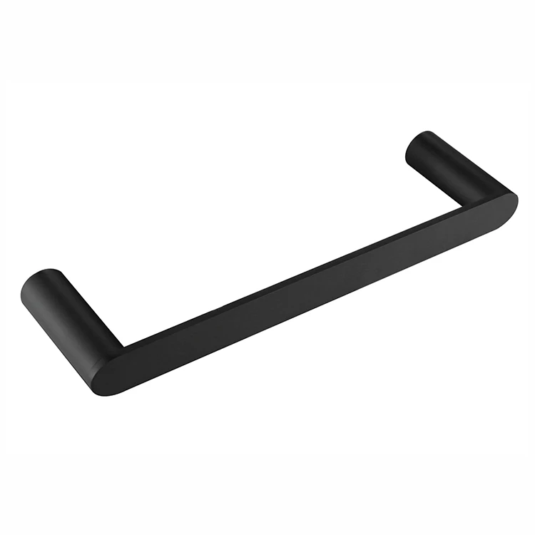 304 stainless steel good quality towel rail matt black single towel bar