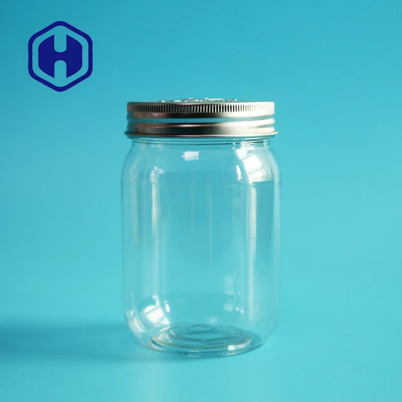 320ml wide mouth snack biscuits food packing plastic pet ball mason jars