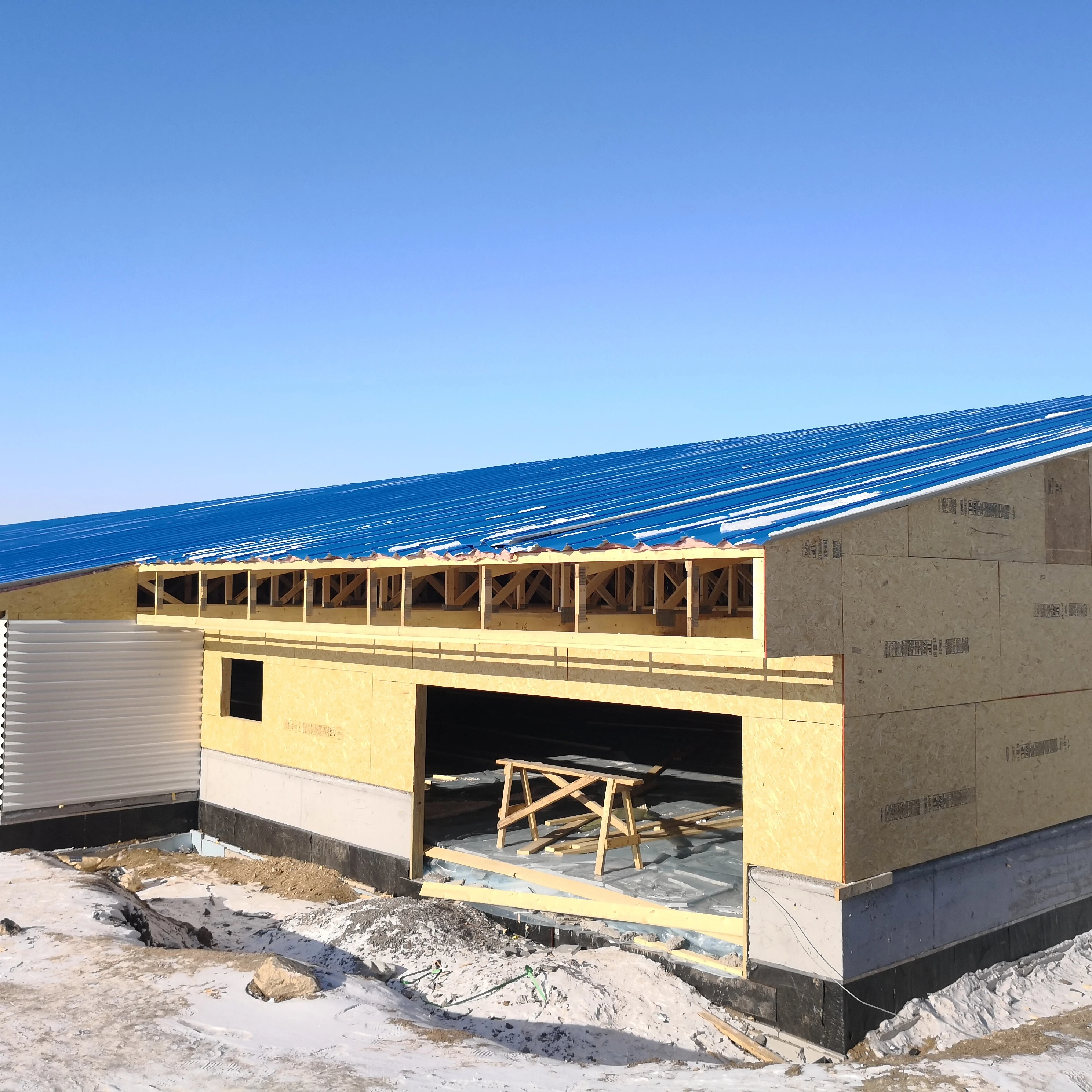 Modern Design Cattle Shed Steel Structure Farm House for Pig and Cow Breeding Durable Metal Building Materials