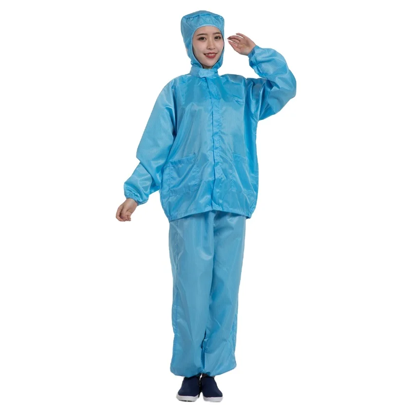 Hot Sell Clean Room smock clothing Suit food industry  workwear Workshop ESD Uniform/working Anti-static clothing for cleanroom