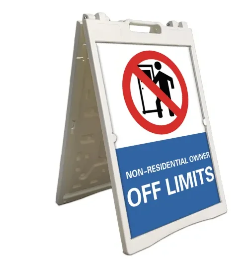 Double-Sided Outdoor/Indoor Poster Board Weatherproof Signs Board Plastic A Frame Sidewalk Signs