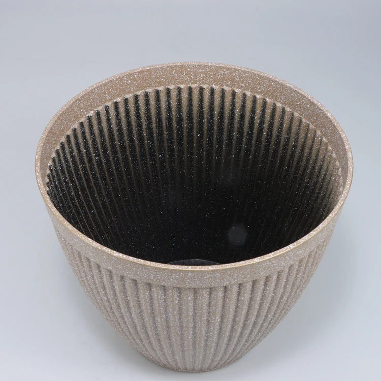 Modern Creative Decor Indoor Garden Flower Pots Round Plastic Cactus Plant Pots for Succulents for Home Balcony Mall Shopping