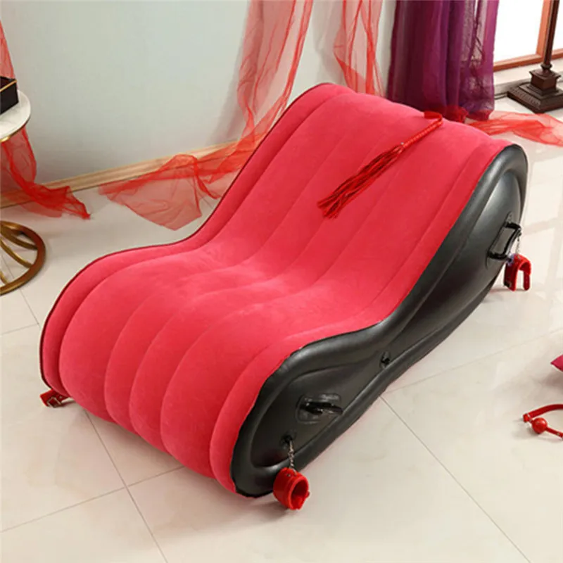 PVC Sex sofa Furniture Air Cushion Load Carrying Capacity  Erotic Chair For Couples Women Man Adult Toys Red Inflatable Sex Sofa