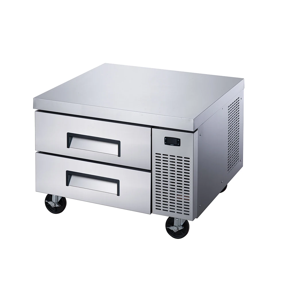 27/48/60/72 Inches Commercial Drawer Refrigerated Chef Base Stainless Steel Chef Base Work Table Refrigerator