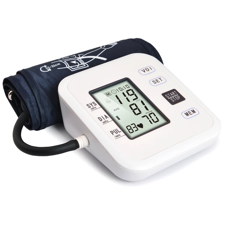Kiuzou hot sale arm automatic electronic digital talking blood pressure monitor-252a white voice