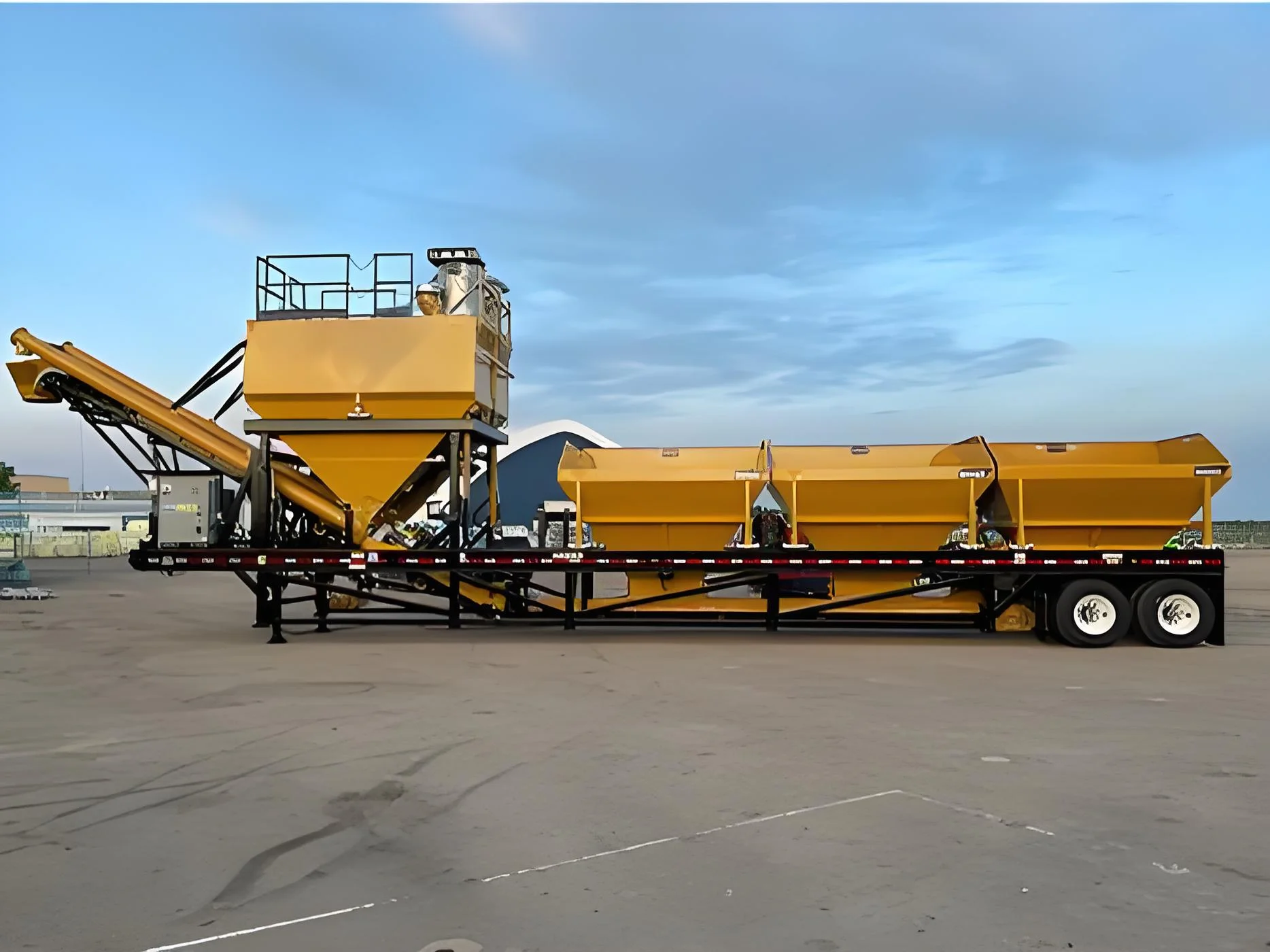 Высокое качество CE 35 50 60 75 м3 Емкость Бесплатная основа портативный мобильный бетонный завод поставщик