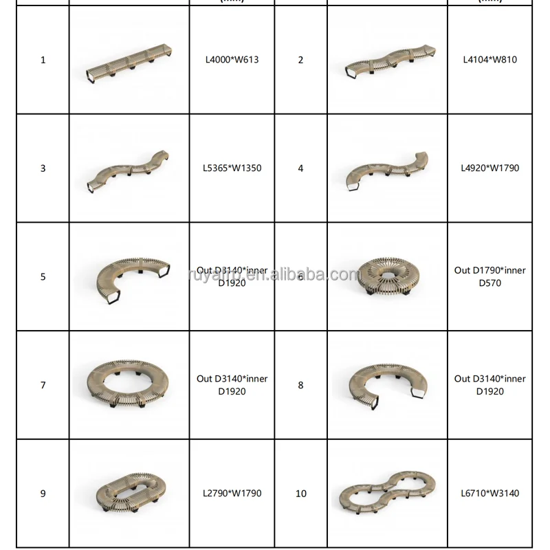 Wood Public Seating Chair Metal Steel Potting Garden Park Bench Commercial Street Urban Furniture