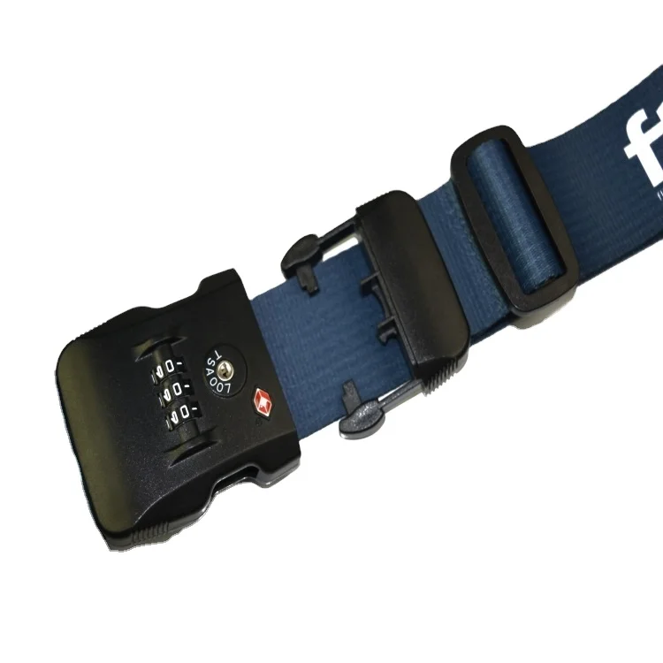 Adjustable Luggage Straps with Combination Lock Suitcase Belts for Travel