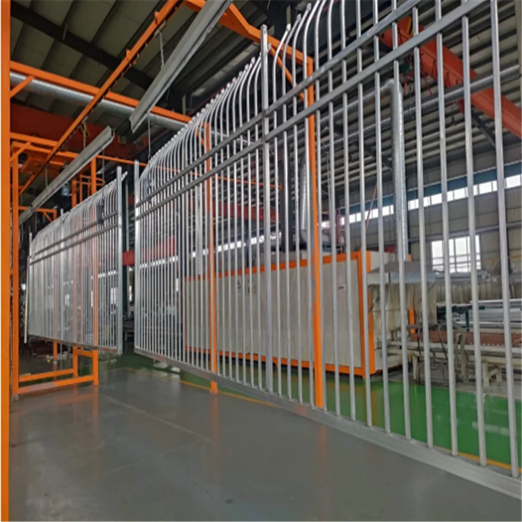 Galvanized Steel fence Security driveway Gate