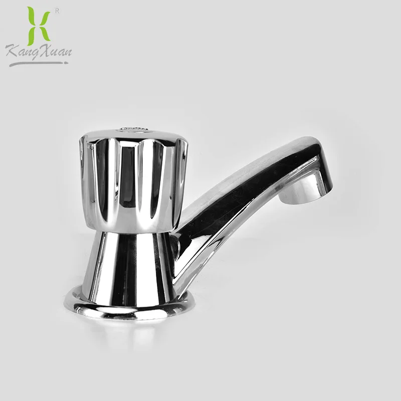 Modern plastic chrome  basin faucet with hot and cold mixer