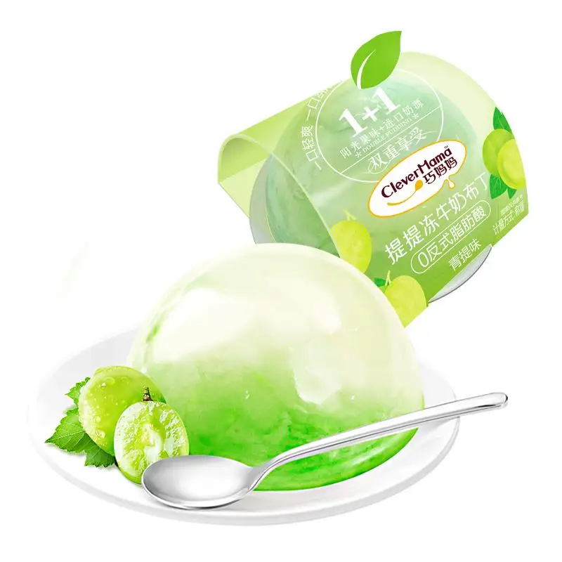 Clever Mama 66g Low Fat Zero Gelatin Wholesale Grape Halal Fruit Konjac Jelly Pudding