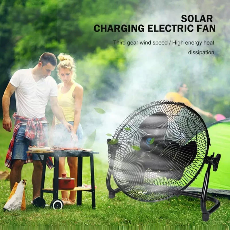 outdoor fan solar for dome tent air ventilation fan with battery powered outdoor extractor fan