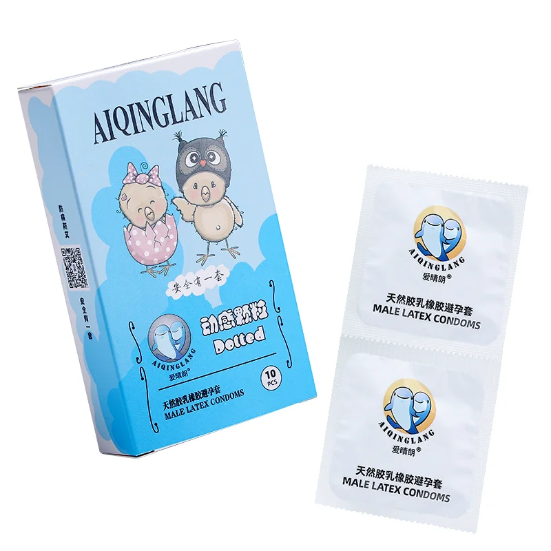 
Hot sale polka dot condom high quality natural rubber latex condom sex condom 