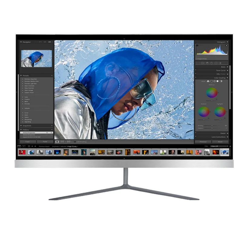 Technology Production 21.5 Inch IPS  HD Graphics Core CPU i5-520m Memory 4g 8g SSD 120G 240G Wholesale Pc All In One