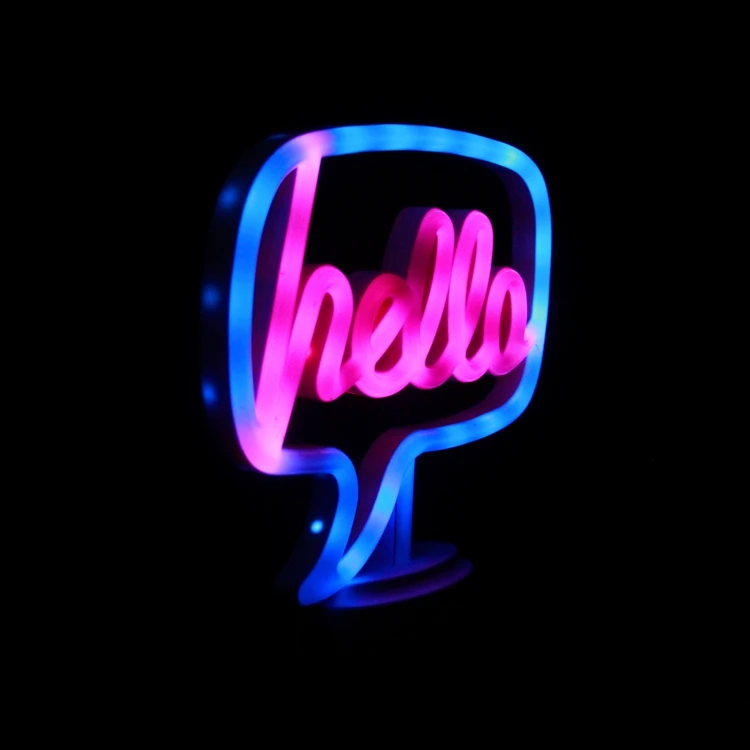 
custom battery neon light up letters night light for baby rooms 