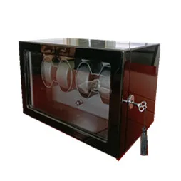 Automatic watch winder safe wood leather rotation watch winder box  4 slots with  RGB LIGHT