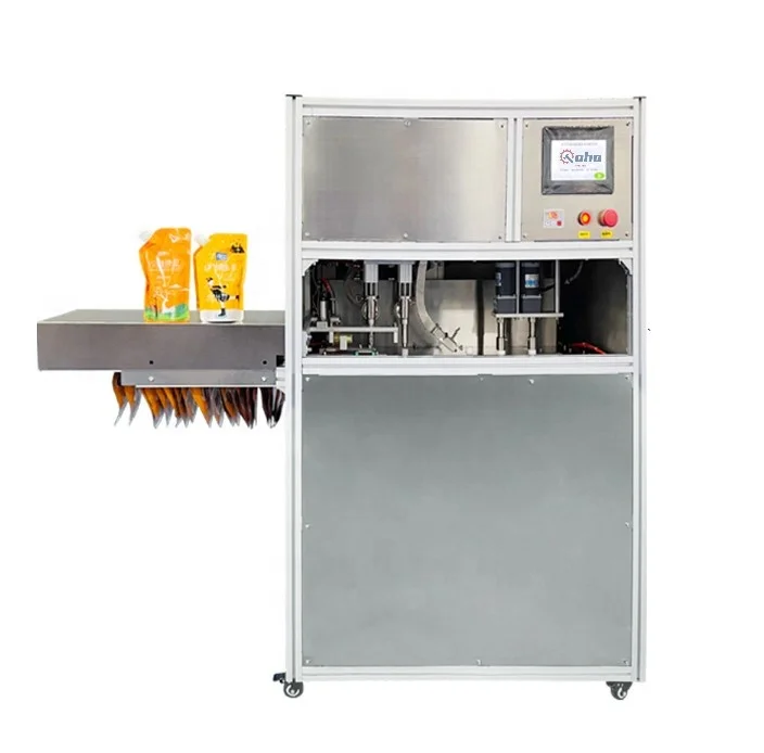 Автоматический 5000 мл Дой пакет с носиком мягкий ПВХ упаковочный пакет с отверстием для подвешивания машина для розлива жидкости