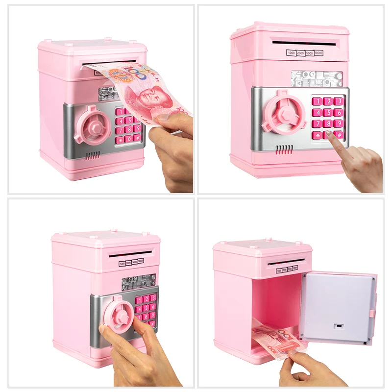 Electronic  Bank Safe Money Box Children Digital Coins Cash Saving Safe Atm  bank