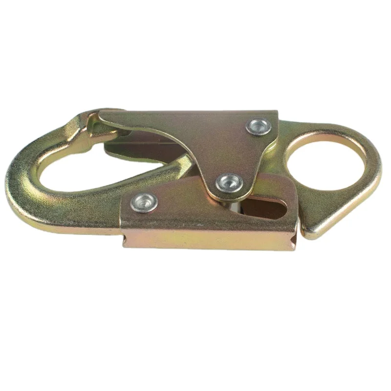 JENSAN Custom 23KN Safety Snap Hook High Quality Steel Double Lock Stamped Snap Hook for Protection