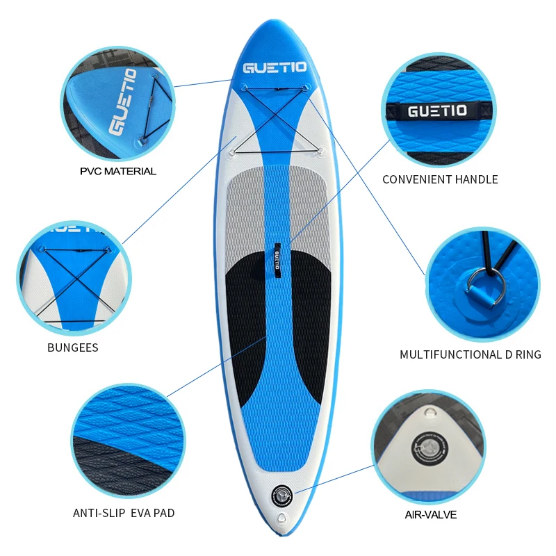 OEM ODM Paddel 10ft Pvc Customizable Board SUP Bord Wholesale SUP Paddle Board Surfing Water Sports Inflatable SUP Board