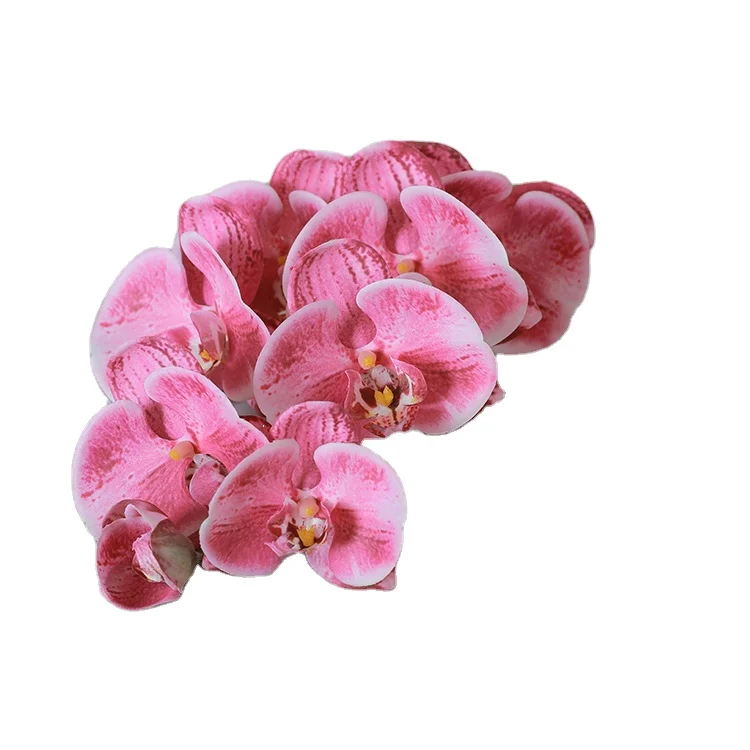 Fake Faux Phalaenopsis Orchid Artificial Flowers Wedding Single Stem Real Touch Latex Butterfly Orchid Wedding Decoration