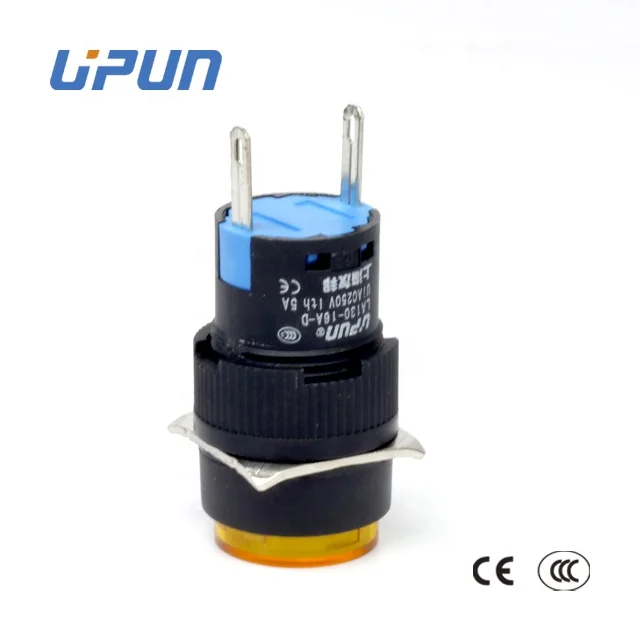 
LA130-16AY-11D 16mm Round Indicator Push Button Switch 