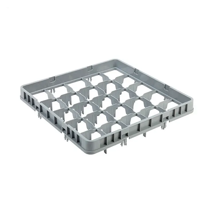 25-Compartment Plastic Glass Rack PP  Dish Rack  For Restaurant Hotel
