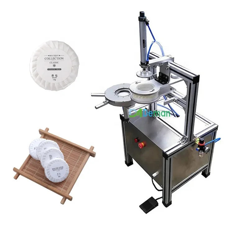 Bath pleat soap wrapping packaging machine Hotel toilet cleaning block wrapper packer Cling stretch film soap packing machine