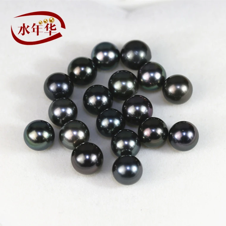 10-11mm AA+ grade good quality Round Natural pearl wholesale seawater Tahiti loose pearl