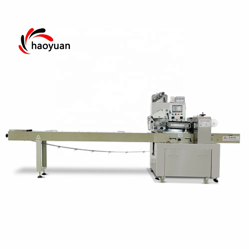 KD-260 HAOYUAN Auto Sealing Fish Honey Spoon Donut Chocolate Bar Scrubber Face Mask Packing Machine Machinery